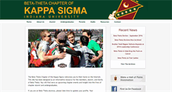 Desktop Screenshot of kappasigmaiu.org